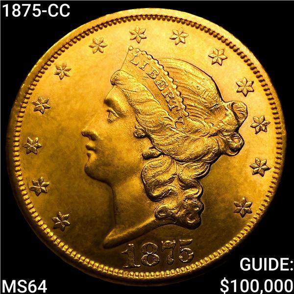 1875-CC $20 Gold Double Eagle CHOICE BU