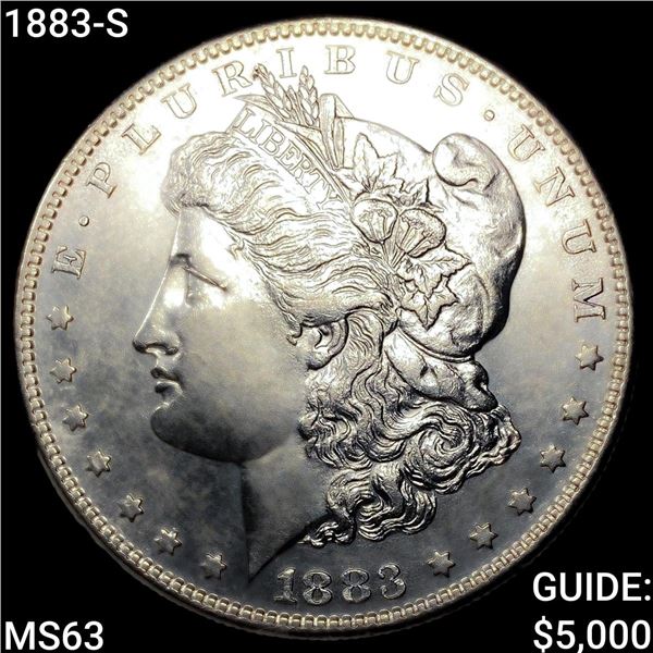 1883-S Morgan Silver Dollar CHOICE BU