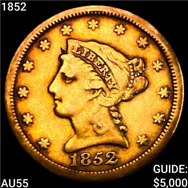 1852 $2.50 Gold Quarter Eagle HIGH GRADE