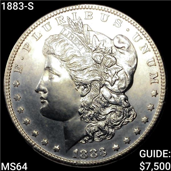 1883-S Morgan Silver Dollar CHOICE BU