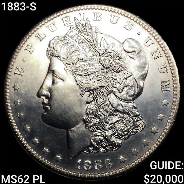 1883-S Morgan Silver Dollar UNCIRCULATED PL