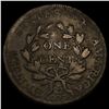 Image 2 : 1801 1/000 Draped Bust Large Cent ABOUT UNCIRCULATED