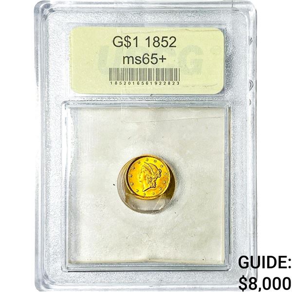 1852 Rare Gold Dollar NGC MS65+