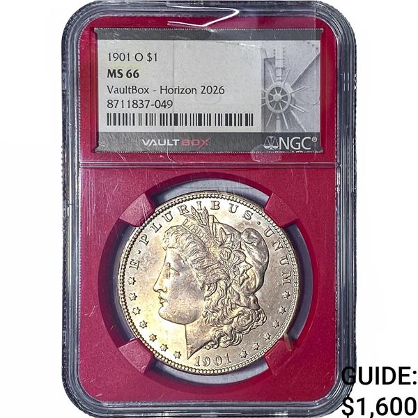 1901-O Morgan Silver Dollar NGC MS66