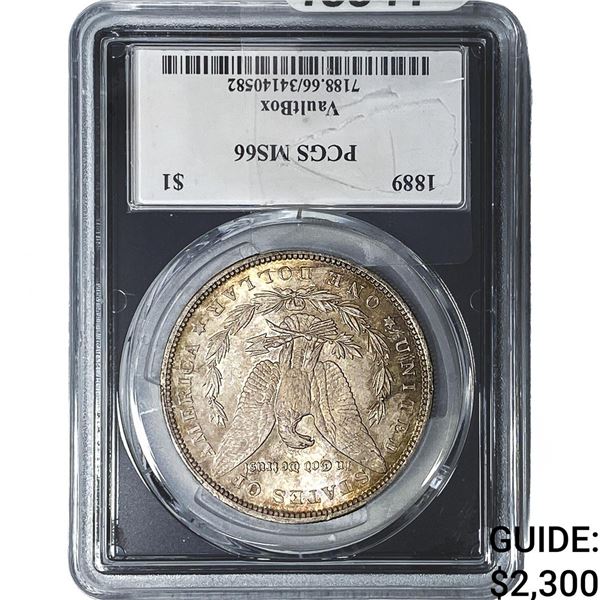 1889 Morgan Silver Dollar PCGS MS66 VaultBox