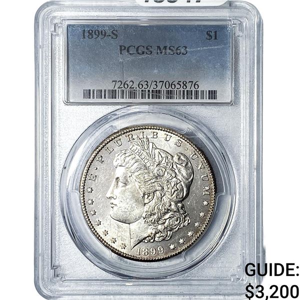 1899-S Morgan Silver Dollar PCGS MS63
