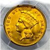 Image 3 : 1874 $3 Gold Indian Princess PCGS AU58