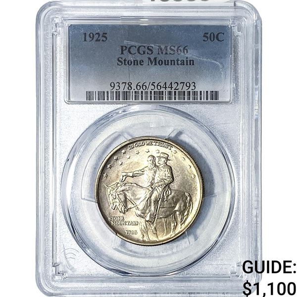 1925 Stone Mountain Half Dollar PCGS MS66