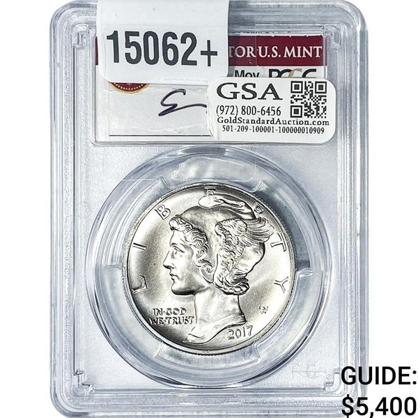 2017 $25 Palladium American Eagle 1oz PCGS MS69