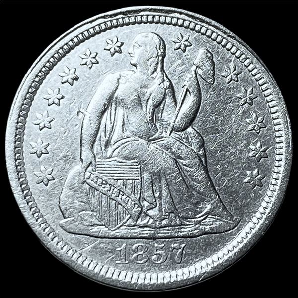 1857 Silver Seated Liberty Dime UNCIRCULATED