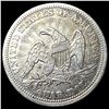 Image 2 : 1853 Arrows/Rays Seated Liberty Quarter  CLOSELY UNCIRCULATED
