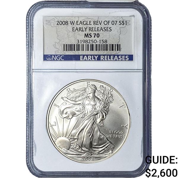 2008-W Silver Eagle NGC MS70