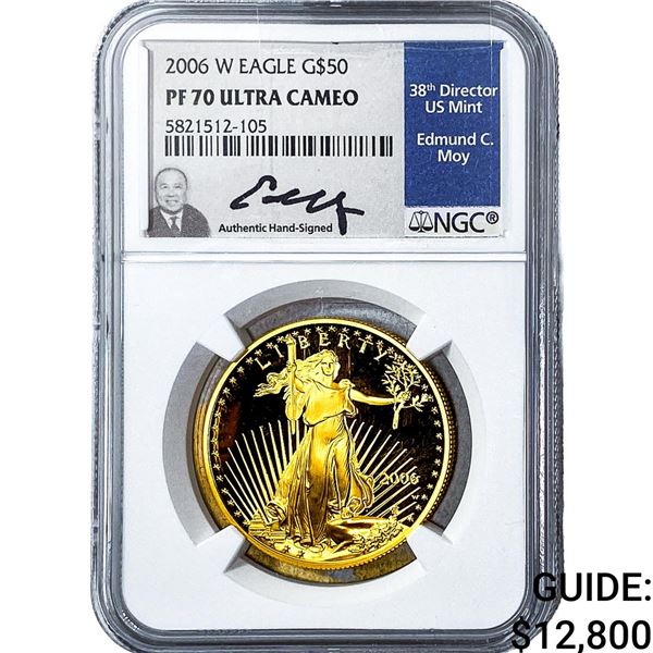 2006-W 1oz Gold $50 American Eagle NGC PF70 Ultra Cameo