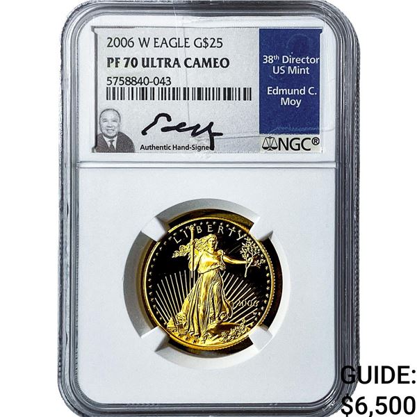 2006-W 1/2oz Gold $25 American Eagle NGC PF70 Ultra Cameo