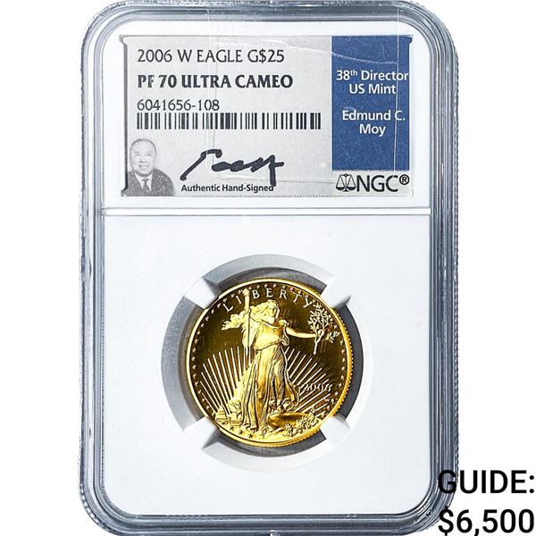 2006-W 1/2oz Gold $25 American Eagle NGC PF70 Ultra Cameo