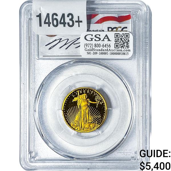 2010-W $10 Gold Eagle 1/4oz PCGS PR69 DCAM