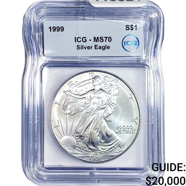 1999 Silver Eagle ICG MS70