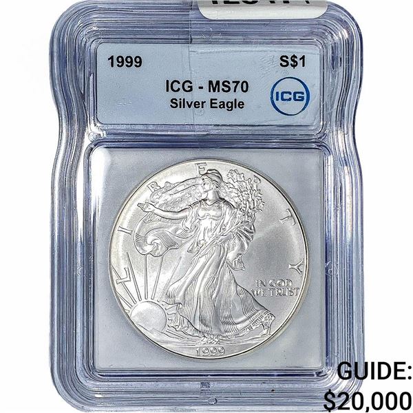 1999 Silver Eagle ICG MS70
