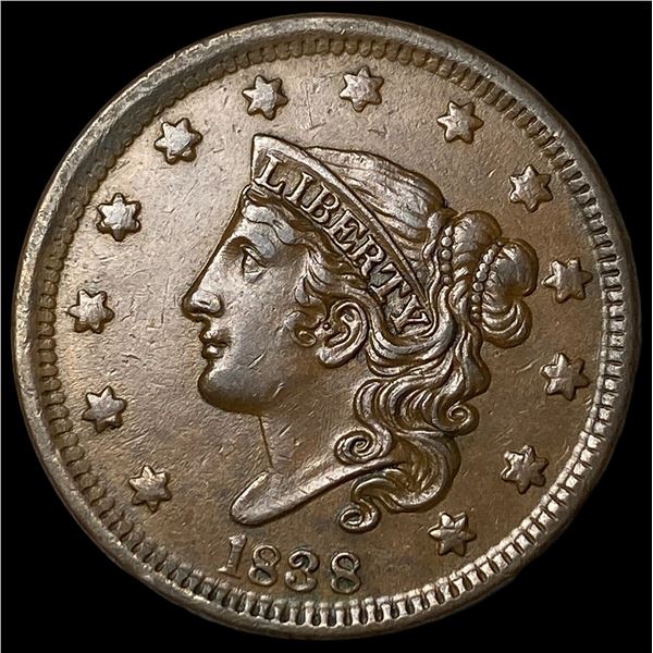 1838 Braided Hair Large Cent UNCIRCULATED
