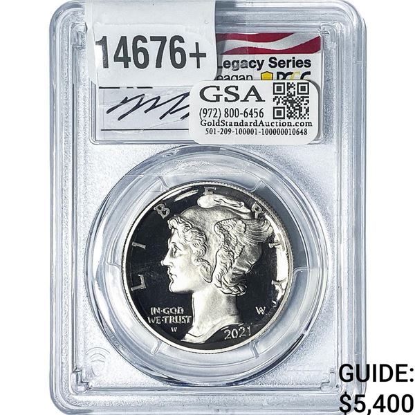 2021-W $25 1oz Palladium American Eagle PCGS PR69 DCAM