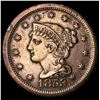 Image 1 : 1853 Braided Hair Large Cent CLOSELY  UNCIRCULATED