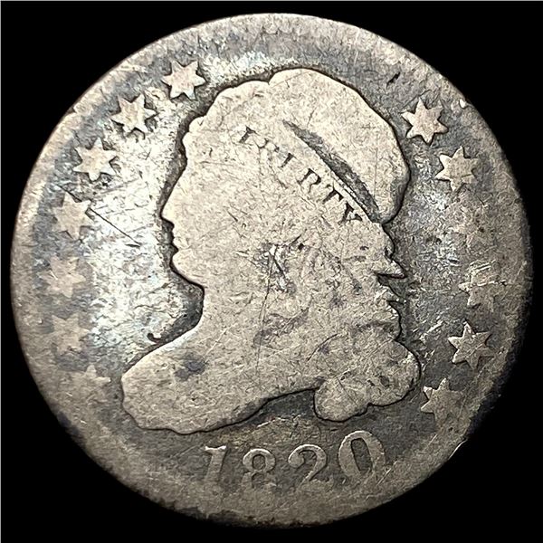 1820 Silver Capped Bust Dime NICELY  CIRCULATED