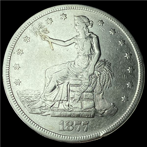 1877-S Silver Trade Dollar CLOSELY  UNCIRCULATED