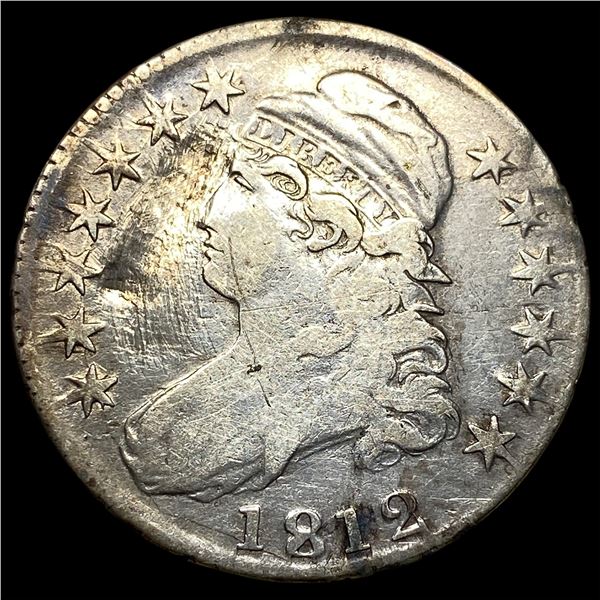 1812 Capped Bust Half Dollar LIGHTLY  CIRCULATED