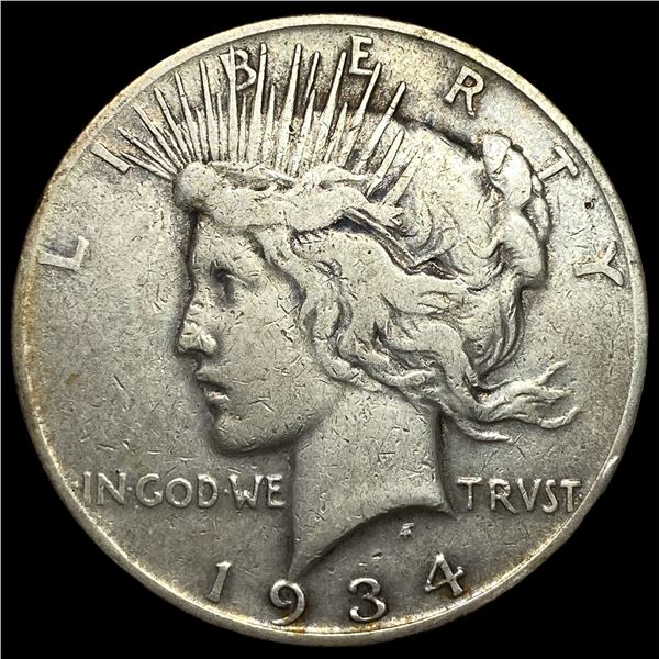 1934-S Silver Peace Dollar LIGHTLY CIRCULATED