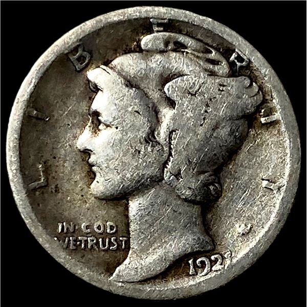 1921-D Silver Mercury Dime LIGHTLY CIRCULATED