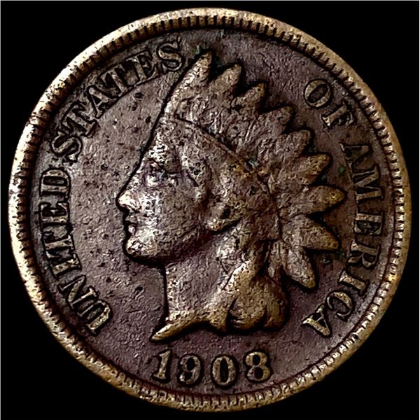 1908-S Indian Head Cent LIGHTLY CIRCULATED