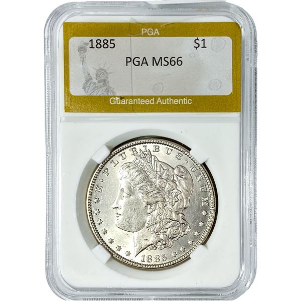 1885 Morgan Silver Dollar PGA MS66