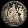Image 1 : 1853-O Arrows & Rays Silver Seated Liberty  Quarter NICELY CIRCULATED
