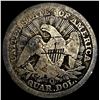 Image 2 : 1853-O Arrows & Rays Silver Seated Liberty  Quarter NICELY CIRCULATED