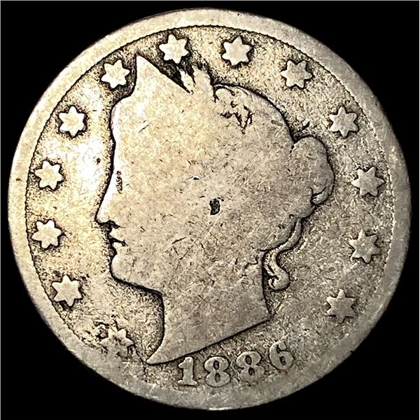 1886 Liberty Head Nickel NICELY CIRCULATED