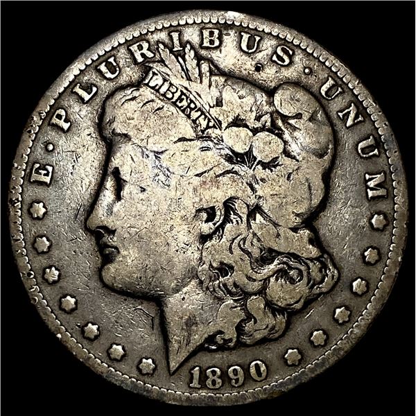 1890-CC Silver Morgan Dollar LIGHTLY  CIRCULATED