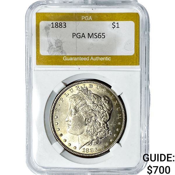1883 Morgan Silver Dollar PGA MS65