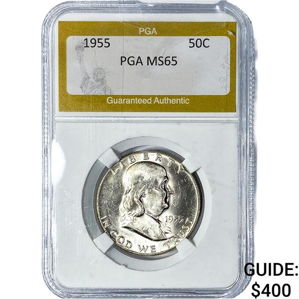 1955 Franklin Half Dollar PGA MS65
