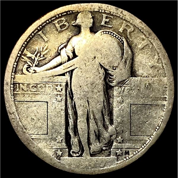 1917 type 1 Silver Standing Liberty Quarter  NICELY CIRCULATED
