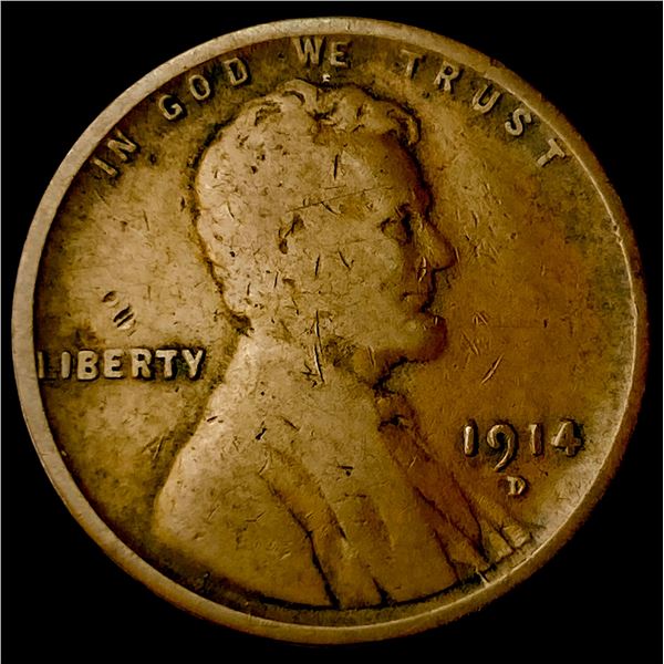 1914-D Lincoln Wheat Cent NEARLY UNCIRCULATED