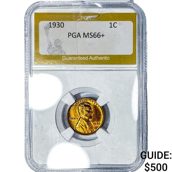 1930 Wheat Cent PGA MS66+