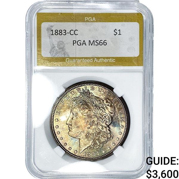 1883-CC Morgan Silver Dollar PGA MS66