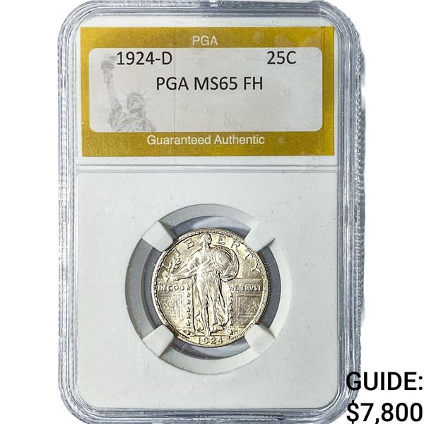 1924-D Standing Liberty Quarter PGA MS65 FH