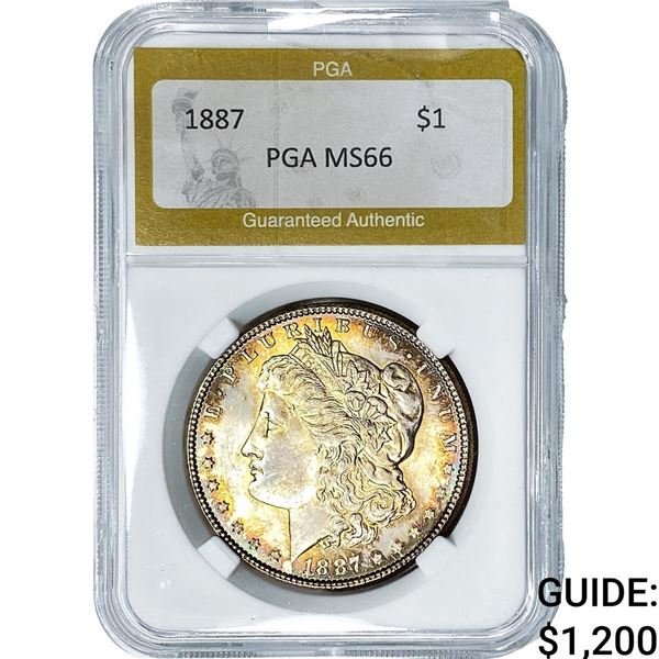 1887 Morgan Silver Dollar PGA MS66