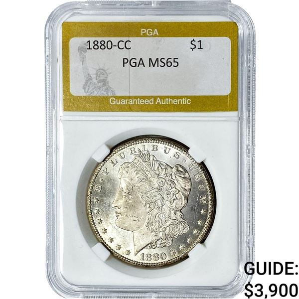 1880-CC Morgan Silver Dollar PGA MS65