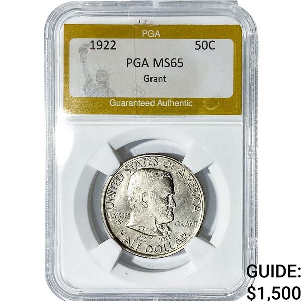 1922 Grant Half Dollar PGA MS65