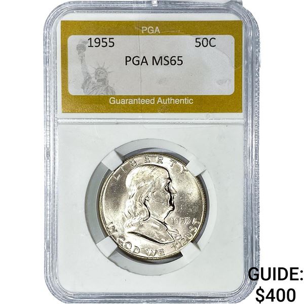 1955 Franklin Half Dollar PGA MS65