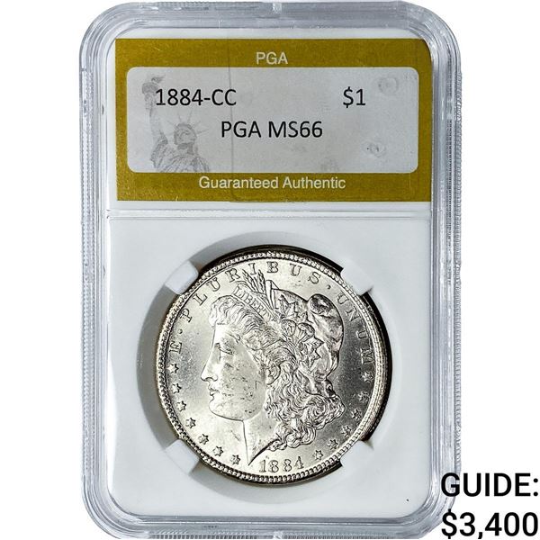 1884-CC Morgan Silver Dollar PGA MS66