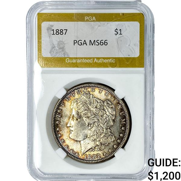 1887 Morgan Silver Dollar PGA MS66