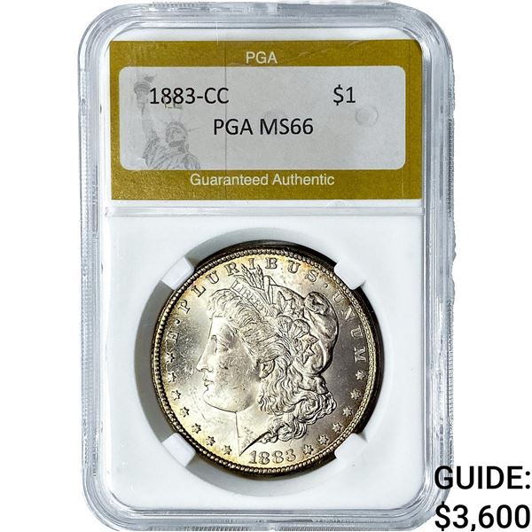 1883-CC Morgan Silver Dollar PGA MS66